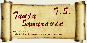 Tanja Samurović vizit kartica